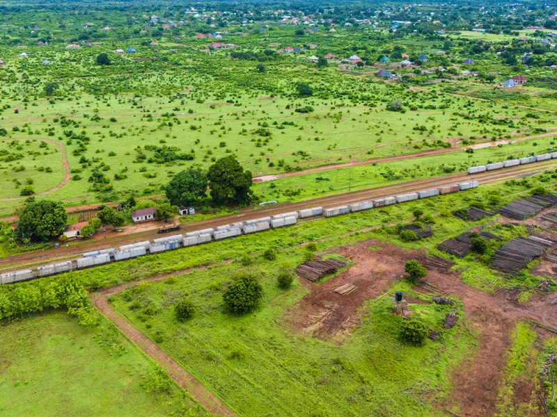 Freight wagons at Pongwe railway